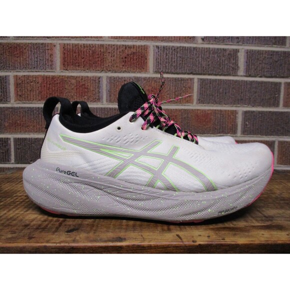 Asics Shoes - Asics Womens Gel Nimbus 25 TR 1012B581 White Trail Running Shoes Sneakers 10